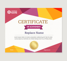 certificate template. vector