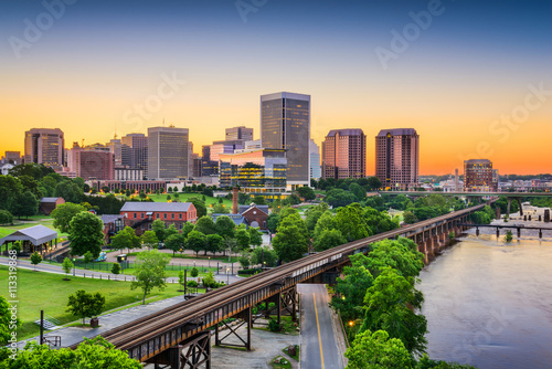 Cuadros en Lienzo Richmond, Virginia, USA Skyline