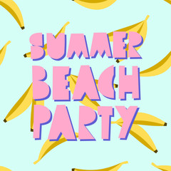 Sticker - Summer Beach Party Design