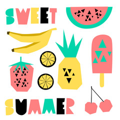 Sticker - Summer Design Elements