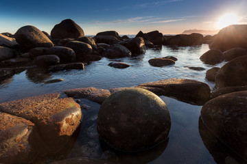 Sunrise at Arribolas beach