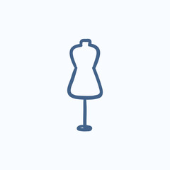 Poster - Mannequin sketch icon.