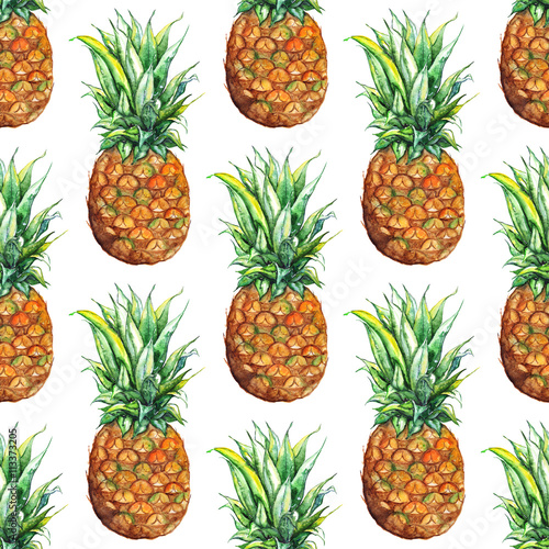akwarela-ananas-egzotycznych-owocow-tropikalnych-wzor-tekstury-tlo