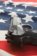 National flag with hand gun over it series - United States