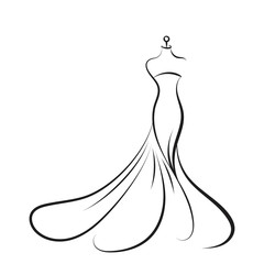 dummy dress hand drawing illustration vector