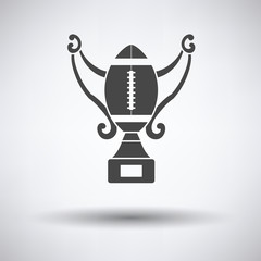 Wall Mural - American football trophy cup icon