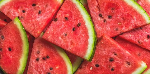 Sliced watermelon.