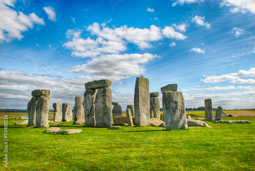 Fotografía Stonehenge con el cielo azul