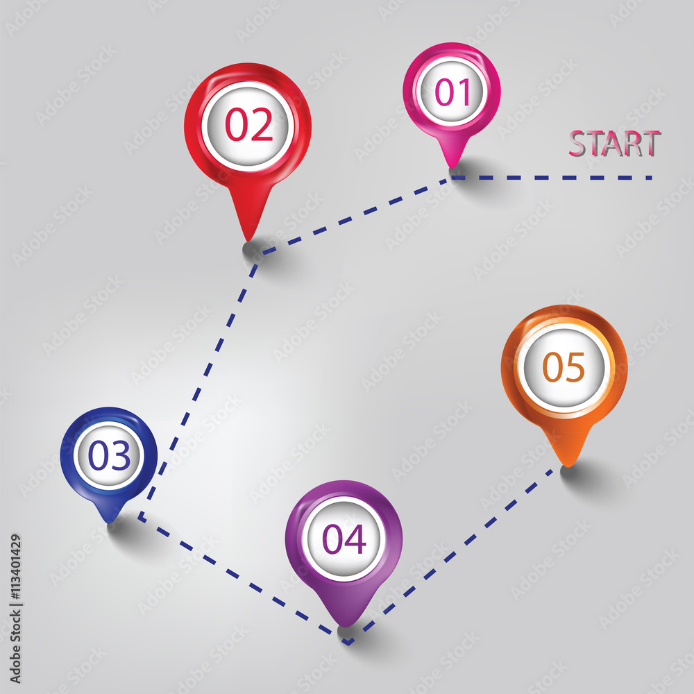 timeline template with circle buttons infographic... Timeline Infographic and diagrams round buttons. Vector elements for ...