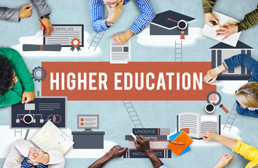 Wall Mural - higher education academic bachelor financial aid concept