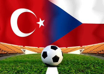 Soccer Euro 2016 ( Football )  Turkey and Czech.