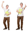 © Elnur - Young student isolated on the white background