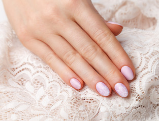 Wall Mural - Close-up of romantic vintage style nails