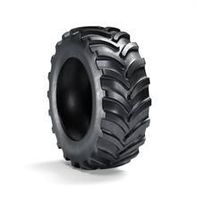 Tractor Tyre Isolated