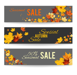 Wall Mural - autumn banners