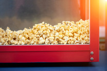 A Pile Of Popcorn In A Popcorn Maker