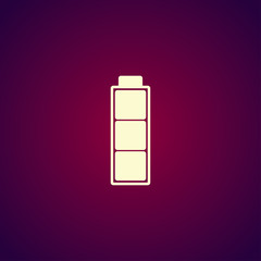 Wall Mural - Battery icon. Flat design style.