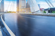 © kalafoto - traffic at cable bridge,tianjin city