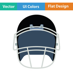 Poster - American football helmet icon