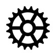 Sprocket cogwheel gear / machine part flat icon for apps and websites