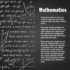 Abstract math school background with copy space