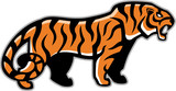 Fototapeta Dinusie - vector tiger mascot illustartion