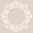 Round lace frame