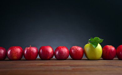 ripe juicy apples