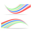© dibas99 - Banners with colorful abstract waves.