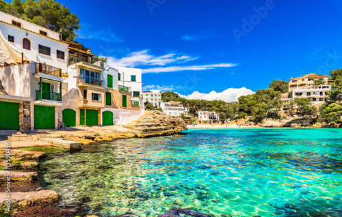 Cuadros en Lienzo Mediterranean Sea Spain Seaside Cala Santanyi Majorca Balearic Islands
