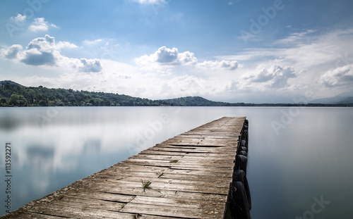 Fototapeta na szkło Drewniane molo
