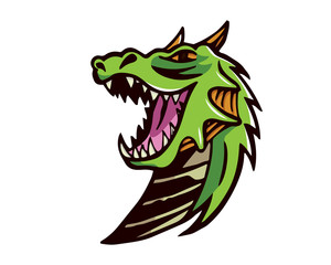 Sticker - Leadership Animal Logo - Fierce Dragon Character