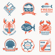 © Alexkava - collection of nine seafood icons