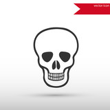 Fototapeta Niebo - Skull Icon. Danger concept.