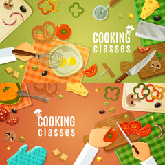 Canvas Print - Cooking Classes Top View