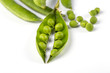 © mitsyko1971 - fresh green peas isolated on a white background..
