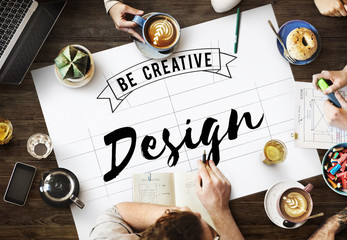 Wall Mural - design be creative art graphic concept