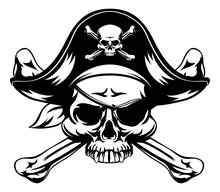 Pirate Skull And Crossed Bones