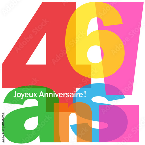 joyeux anniversaire 46 ans Joyeux Anniversaire 46 Ans Buy This Stock Vector And Explore joyeux anniversaire 46 ans