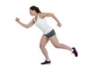 © WavebreakMediaMicro - Side view of energetic female athlete running