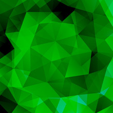 Abstract Background Consisting Of Green, Black Triangles