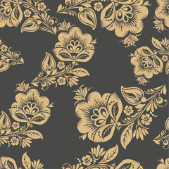  Romantic seamless floral pattern. Seamless pattern can be used for wallpaper, pattern fills, web page backgrounds, surface textures. vector background. Eps 8
