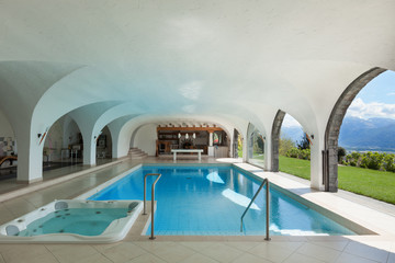 Wall Mural - Indoor swimming pool of a villa