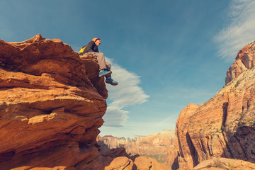 Wall Mural - Hike in Zion