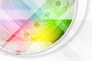 Wall Mural - abstract illustration in rainbow colors.