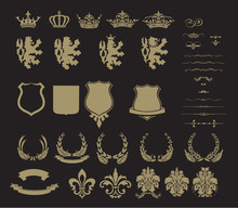 Set Of Heraldic Symbol