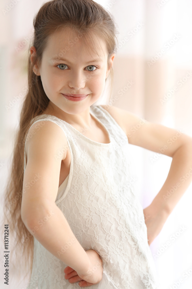Portrait of cute small girl