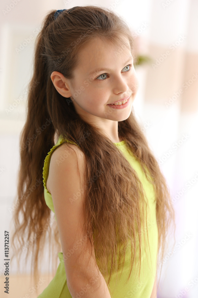 Portrait of cute small girl