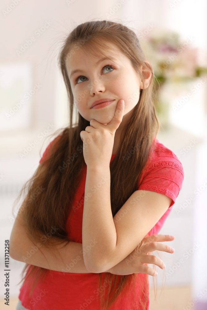 Portrait of cute small girl