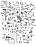 Fototapeta Młodzieżowe - Business doodles sketch eps10 vector